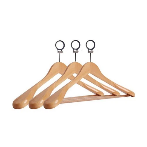 Wide Shoulder Solid Wood Hotel Luxury Hanger