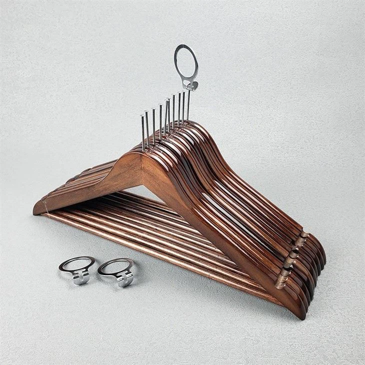 Wooden Hotel Hangers Anit Theft